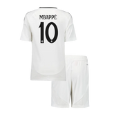 Kid's Real Madrid MBAPPÉ #10 Home Jerseys Kit(Jersey+Shorts) 2024/25